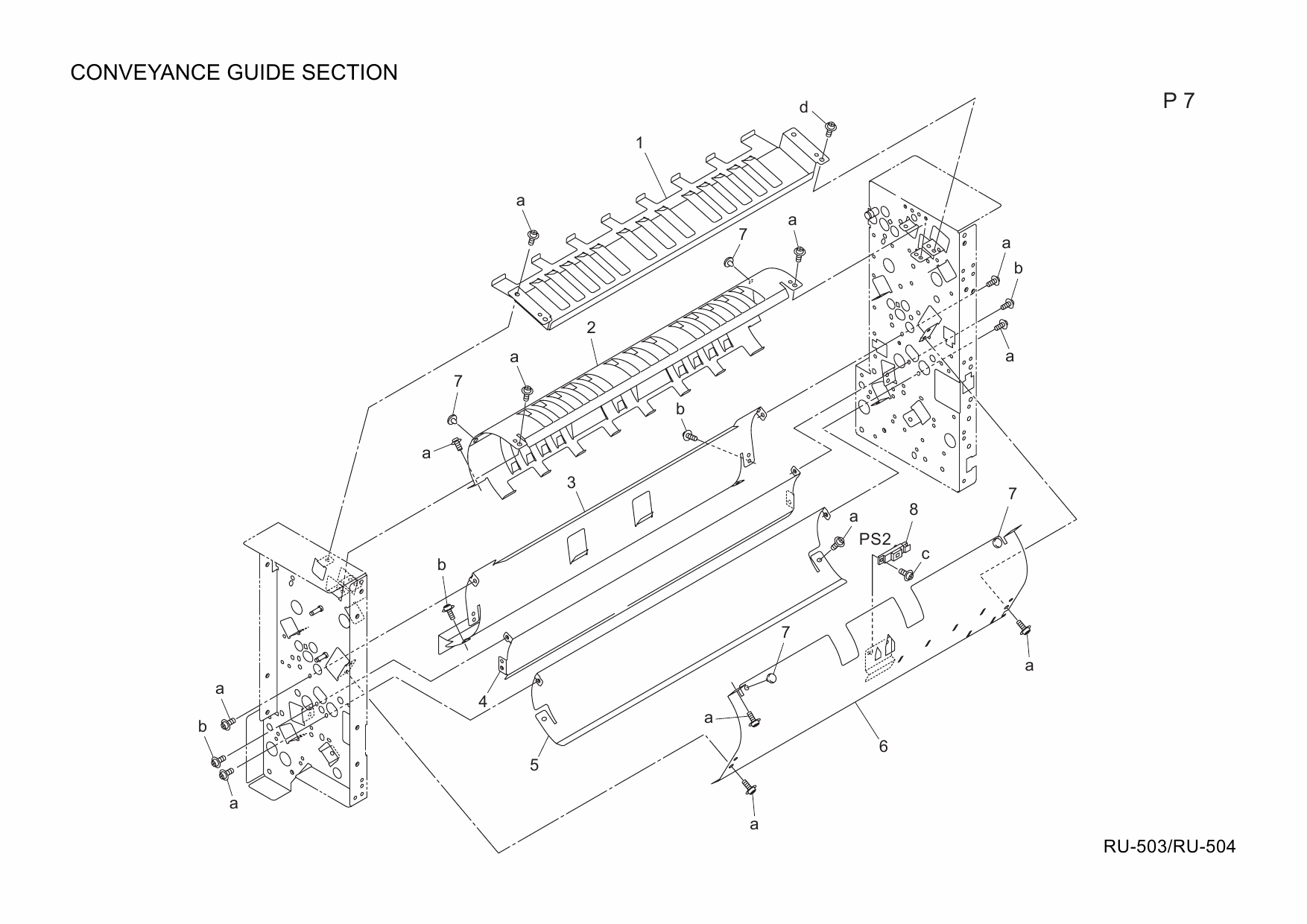 Konica-Minolta Options RU-503 RU-504 A04J Parts Manual-6